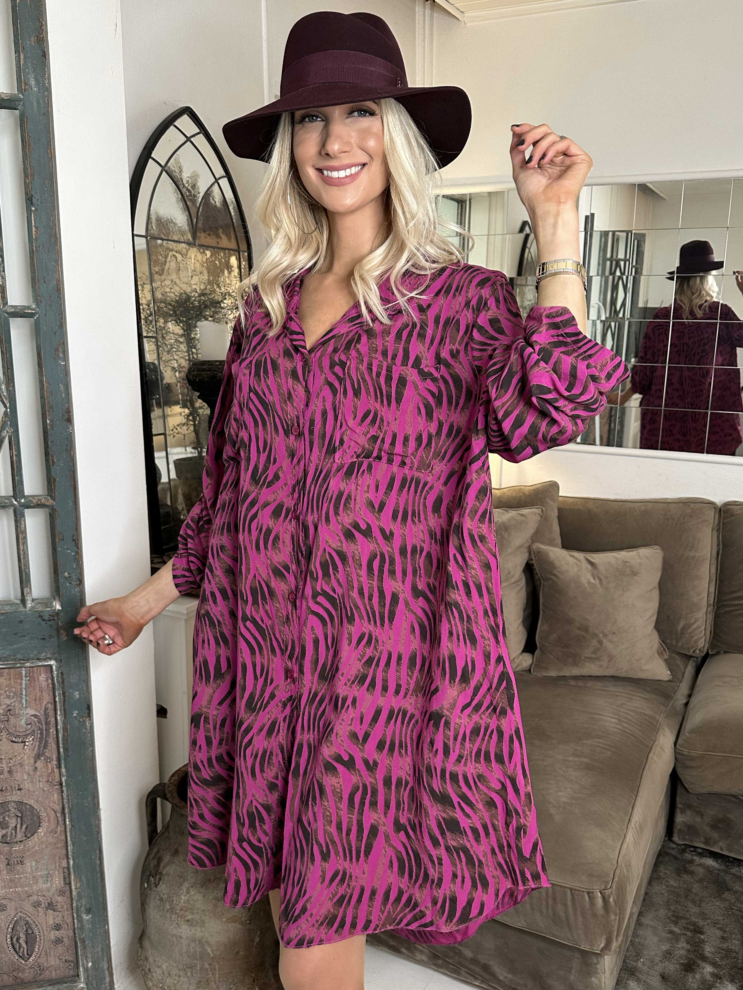 Firenze - Skjorta i bomull med djurränder